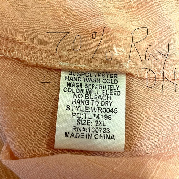 NWT Umgee Button-Down Women's Blouse sz 2XL - Picture 15 of 16